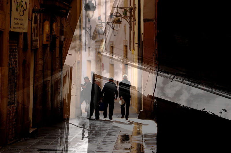 Fotografia d'arte Barcellona. Alley of connections