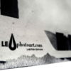 Photo art gallery Barcelona. LE Strip con logo. Resinotipia.